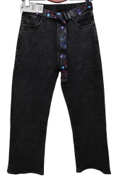 Джинсы женские на флисе DERUN БАТАЛ оптом 96247035 8385-79