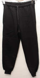 Спортивные штаны мужские на флисе (black) оптом 28906713 06-109