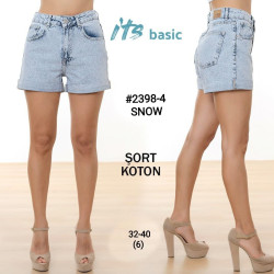 Шорты джинсовые женские ITS BASIC оптом 86713024 2398-4-58