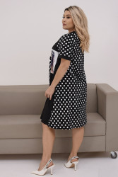 Сукні жіночі БАТАЛ (чорний) оптом 