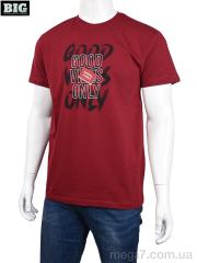 Футболка, BIG оптом 3707-0061-1 bordo