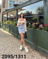Юбки джинсовые женские WOMAN DENIM оптом 93680271 1311-36