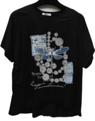 Футболки женские БАТАЛ оптом 29567401 W7116-73