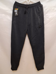Спортивные штаны мужские БАТАЛ на флисе (gray) оптом 71382694 6036-47