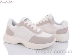 Кроссовки, Ailaifa оптом A2361 beige піна