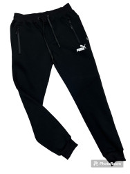 Спортивные штаны мужские на флисе (черный) оптом Турция 62059134 17-72