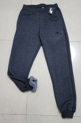 Спортивні штани (графіт) підліткові на флісі оптом  