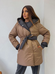 Куртки двосторонні зимові жіночі оптом Yanush 