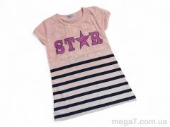 Футболка, Kids-modnik оптом 7743 пудровий