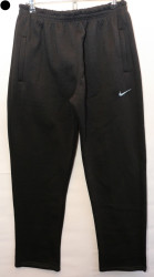 Спортивные штаны мужские БАТАЛ на флисе (черный) оптом 30621947 03-13