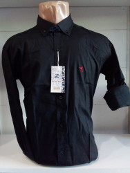 Рубашки мужские (черный) оптом 45368107 04-16