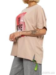 Футболка, Massmag оптом 4011 бежевий