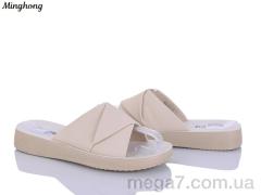 Шлепки, Minghong оптом M.L.V. Minghong	 7719 beige