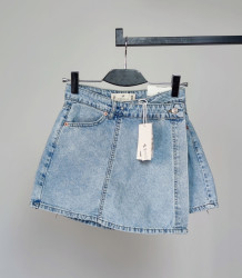 Юбка-шорты джинсовые женские оптом 89561032 001-3