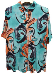 Рубашки женские БАТАЛ оптом 16502349 36950-48