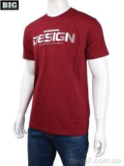 Футболка, BIG оптом 3707-69-3 bordo