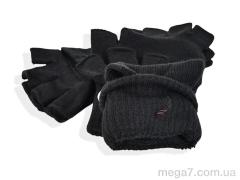 Варежки, RuBi оптом 2533 (18см) black