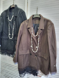 Пиджаки женские (шоколад) оптом 83194250 3996-75