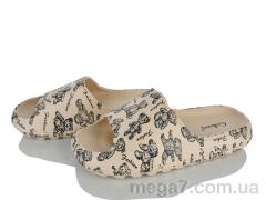 Шлепки, Захар-Gold оптом T2023-10 beige піна