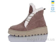 Ботинки, Sali оптом 2215 капучино-біл.беж-п.зима