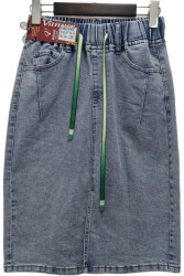Юбки джинсовые женские ПОЛУБАТАЛ оптом 40629815 8116-116