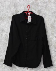Рубашки женские BASE (черный) оптом 24619738 A024-53