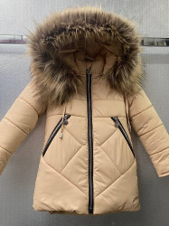 Куртки зимние детские на флисе оптом ONE GIRL 37846902 02-4