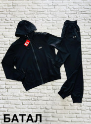 Спортивные костюмы мужские БАТАЛ (black) оптом 05371468 F2001-133