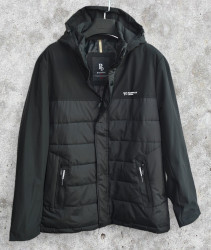 Куртки демисезонные мужские PANDA БАТАЛ (черный) оптом 58219360 L62329-1-54