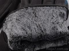 Перчатки, RuBi оптом S114М шкіра оленя-махра black