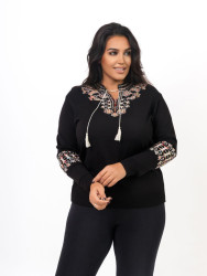 Джемперы вышитые женские СУПЕРБАТАЛ оптом 06518732 76-16