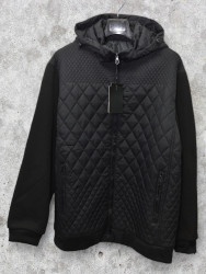 Куртки демисезонные мужские KADENGQI БАТАЛ (черный) оптом 62398017 EM261020-1D-58