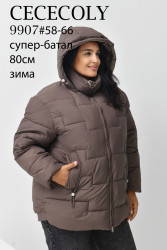 Куртки зимние женские БАТАЛ оптом 06175342 9907-7