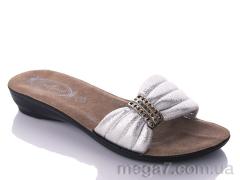 Шлепки, DeMur оптом K26-809 silver (30-35)