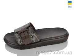 Шлепки, Lot Shoes оптом 843 ромб шоколад