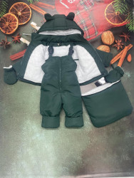 Костюмы зимние детские (4-ка) (зеленый) оптом 24801936 01-7