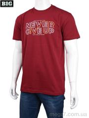 Футболка, BIG оптом 3707-77-1 bordo