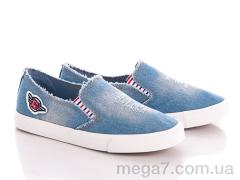 Слипоны, Class Shoes оптом 258 l.blue