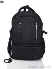 Рюкзак, Superbag оптом 1216 black (30-250)