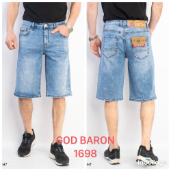 Шорти джинсові НАПІВБАТАЛ чоловічі оптом FANGSIDA