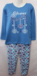 Ночные пижамы  женские ПОЛУБАТАЛ на байке оптом Pijamania 93752401 01-7