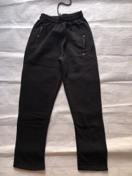 Спортивные штаны мужские с начесом (black) оптом 60342978 01-5