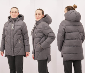 Куртки зимние женские БАТАЛ оптом 42197506 9714-205-3
