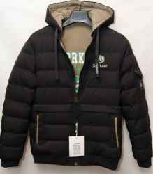 Куртки двусторонние зимние мужские KZXN (black) оптом 29671034 KZ089-23