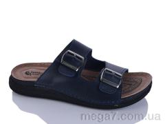 Шлепки, Oscar оптом 01-42 синій к.