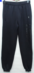 Спортивные штаны мужские на флисе (dark blue) оптом 76408135 011-27