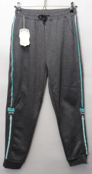 Спортивные штаны женские БАТАЛ на меху оптом 75310284 YH2108-15