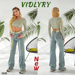 Джинсы ПАЛАЦЦО женские оптом 68571429 3638