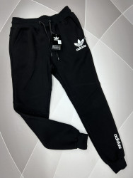 Спортивные штаны мужские на флисе (черный) оптом 21047683 03-10