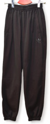 Спортивные штаны женские (черный) оптом 84605173 04-32